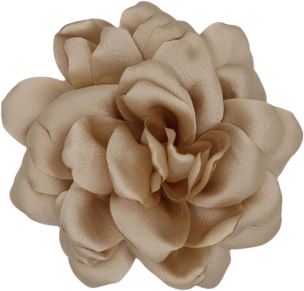  : Grote chiffon bloemenbroche | Handgemaakt en elegant | Geschikt voor bruiloft en feest | L Katoen - Naaimachineaccessoire